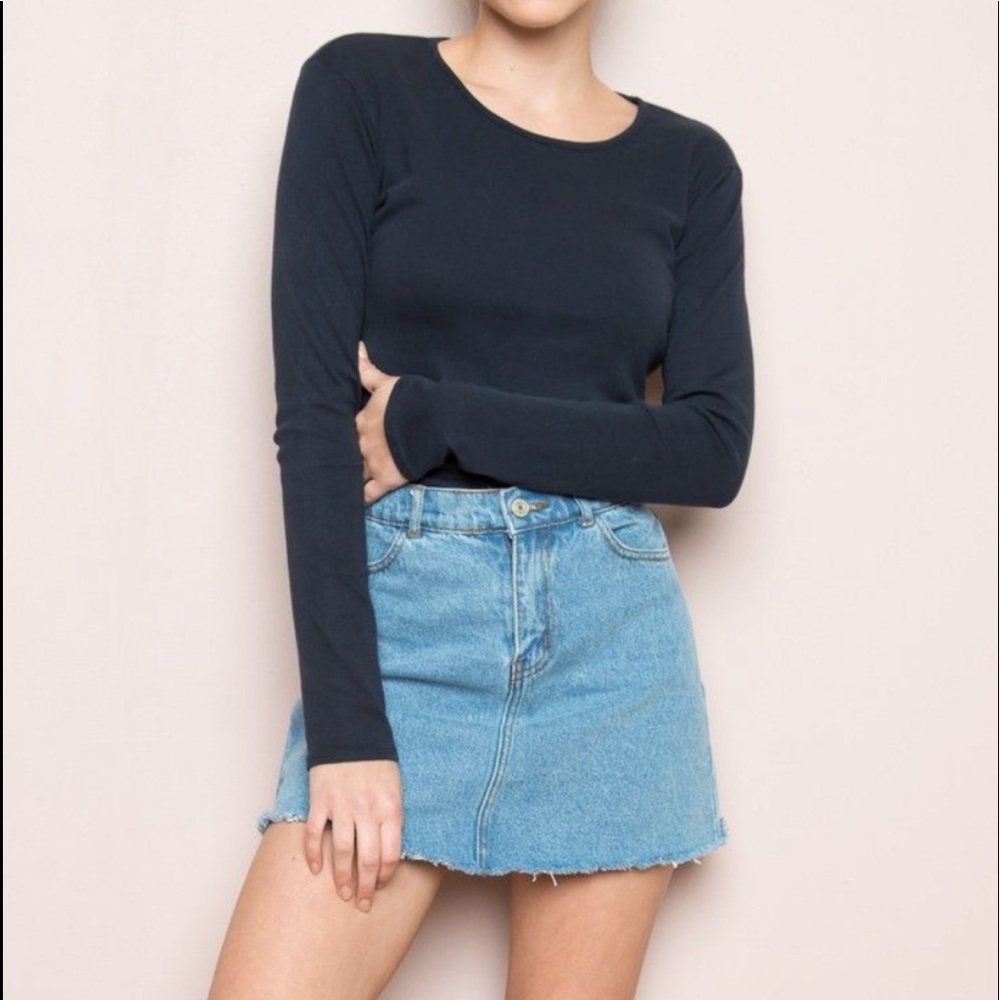 brandy melville denim skirt